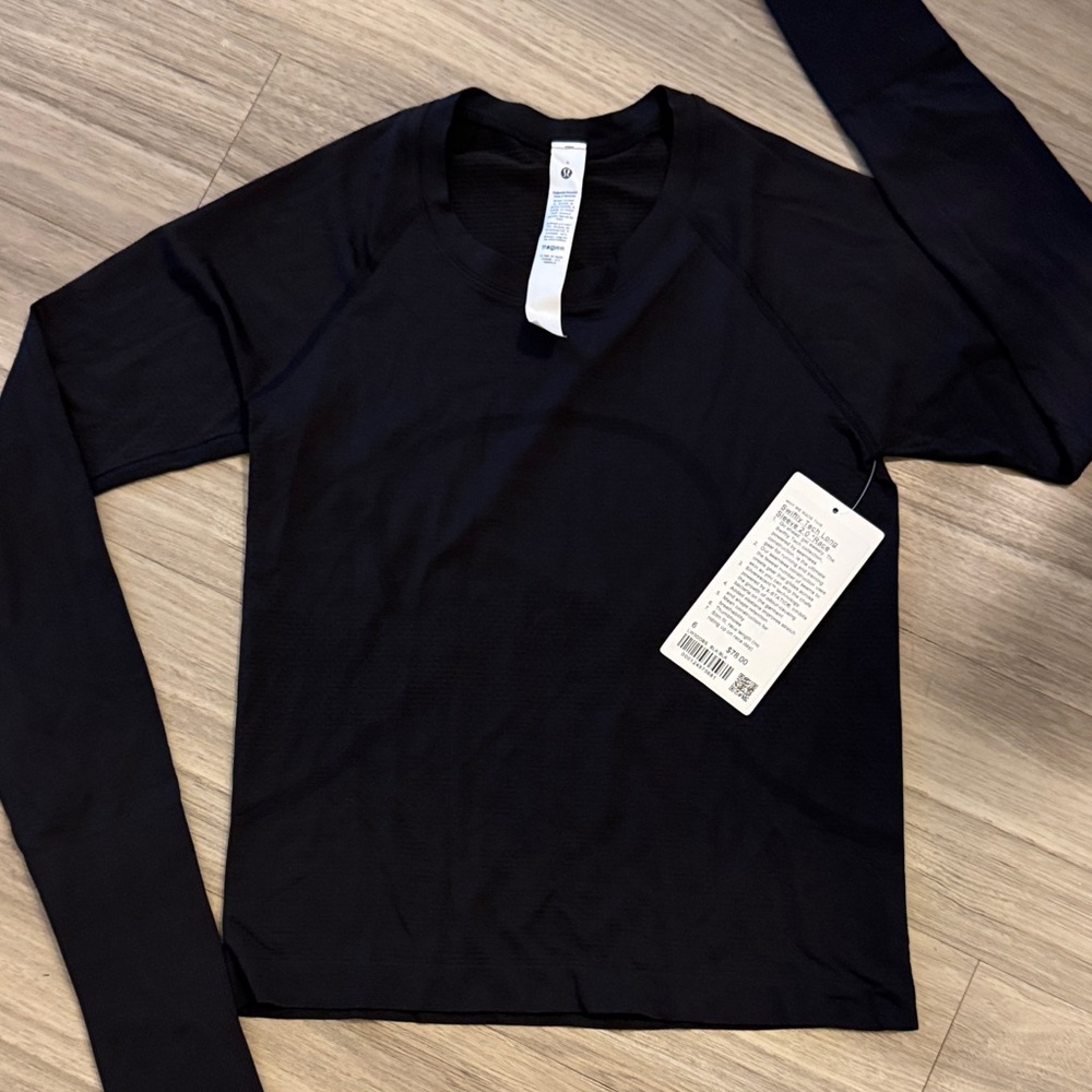 Lululemon swiftly tech long sleeve 2.0 race black